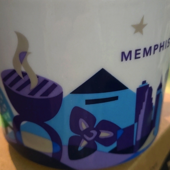 Starbucks You Are Here Colkection Memphis Blue and Purple Mug New In Box - Picture 4 of 8